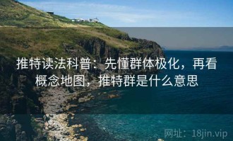 推特读法科普：先懂群体极化，再看概念地图，推特群是什么意思