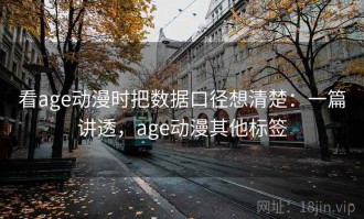 看age动漫时把数据口径想清楚：一篇讲透，age动漫其他标签