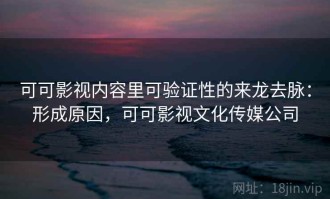 可可影视内容里可验证性的来龙去脉：形成原因，可可影视文化传媒公司