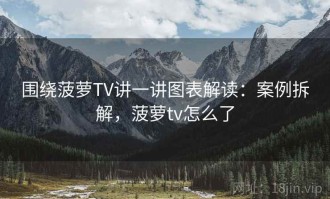 围绕菠萝TV讲一讲图表解读：案例拆解，菠萝tv怎么了