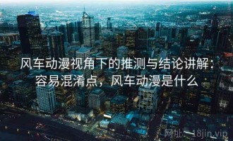 风车动漫视角下的推测与结论讲解：容易混淆点，风车动漫是什么