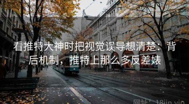 看推特大神时把视觉误导想清楚：背后机制，推特上那么多反差婊