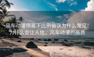风车动漫场景下比例偏误为什么常见：为什么会让人信，风车动漫的画质