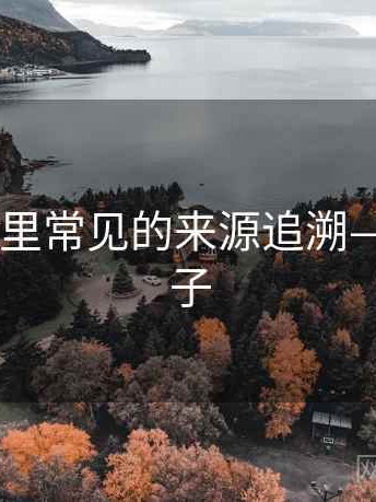 糖心Vlog里常见的来源追溯——典型例子