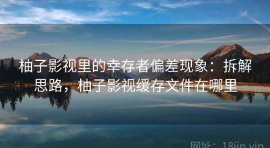 柚子影视里的幸存者偏差现象：拆解思路，柚子影视缓存文件在哪里