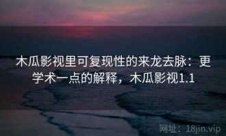 木瓜影视里可复现性的来龙去脉：更学术一点的解释，木瓜影视1.1