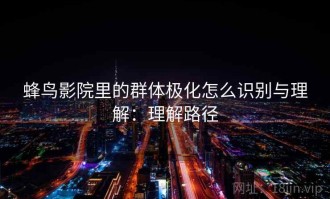 蜂鸟影院里的群体极化怎么识别与理解：理解路径