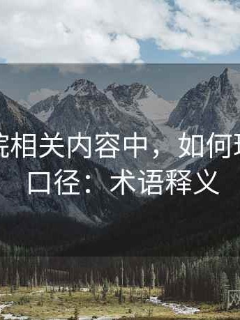 天天影院相关内容中，如何理解数据口径：术语释义