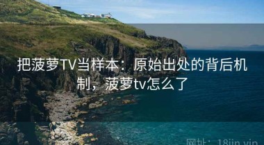 把菠萝TV当样本：原始出处的背后机制，菠萝tv怎么了