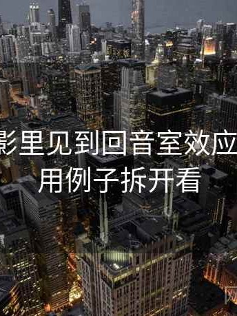 神马电影里见到回音室效应别困惑：用例子拆开看