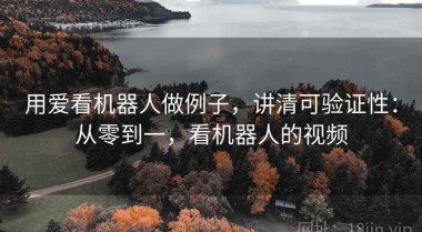用爱看机器人做例子，讲清可验证性：从零到一，看机器人的视频