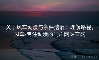 关于风车动漫与条件遗漏：理解路径，风车-专注动漫的门户网站官网