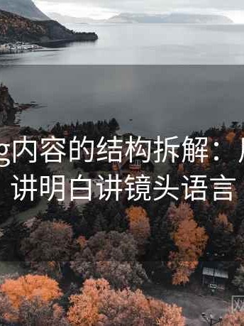 糖心Vlog内容的结构拆解：用三分钟讲明白讲镜头语言