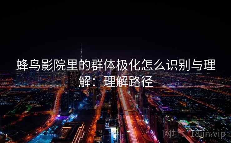 蜂鸟影院里的群体极化怎么识别与理解：理解路径