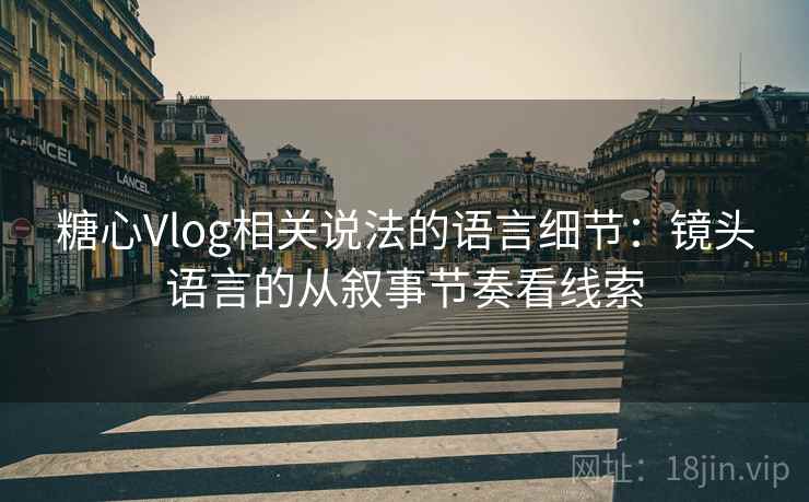 糖心Vlog相关说法的语言细节：镜头语言的从叙事节奏看线索