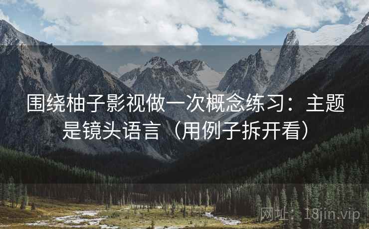 围绕柚子影视做一次概念练习:主题是镜头语言(用例子拆开看) 围绕柚子影视做一次概念练习:主题是镜头语言(用例子拆开看)