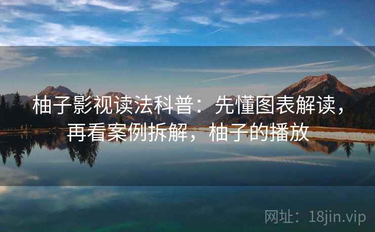 柚子影视读法科普:先懂图表解读,再看案例拆解,柚子的播放 柚子影视读法科普:先懂图表解读,再看案例拆解,柚子的播放